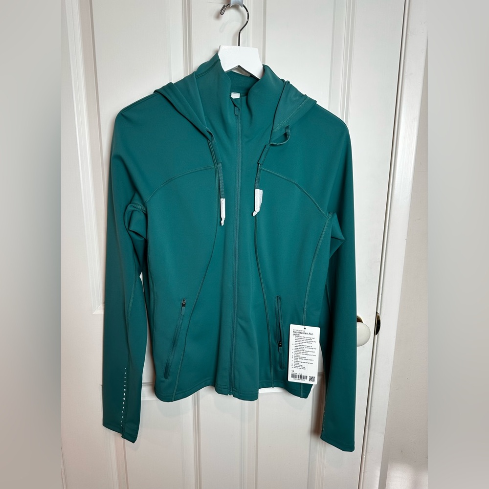 lululemon athletica Teal Full-Zip Hooded Utility Jacket